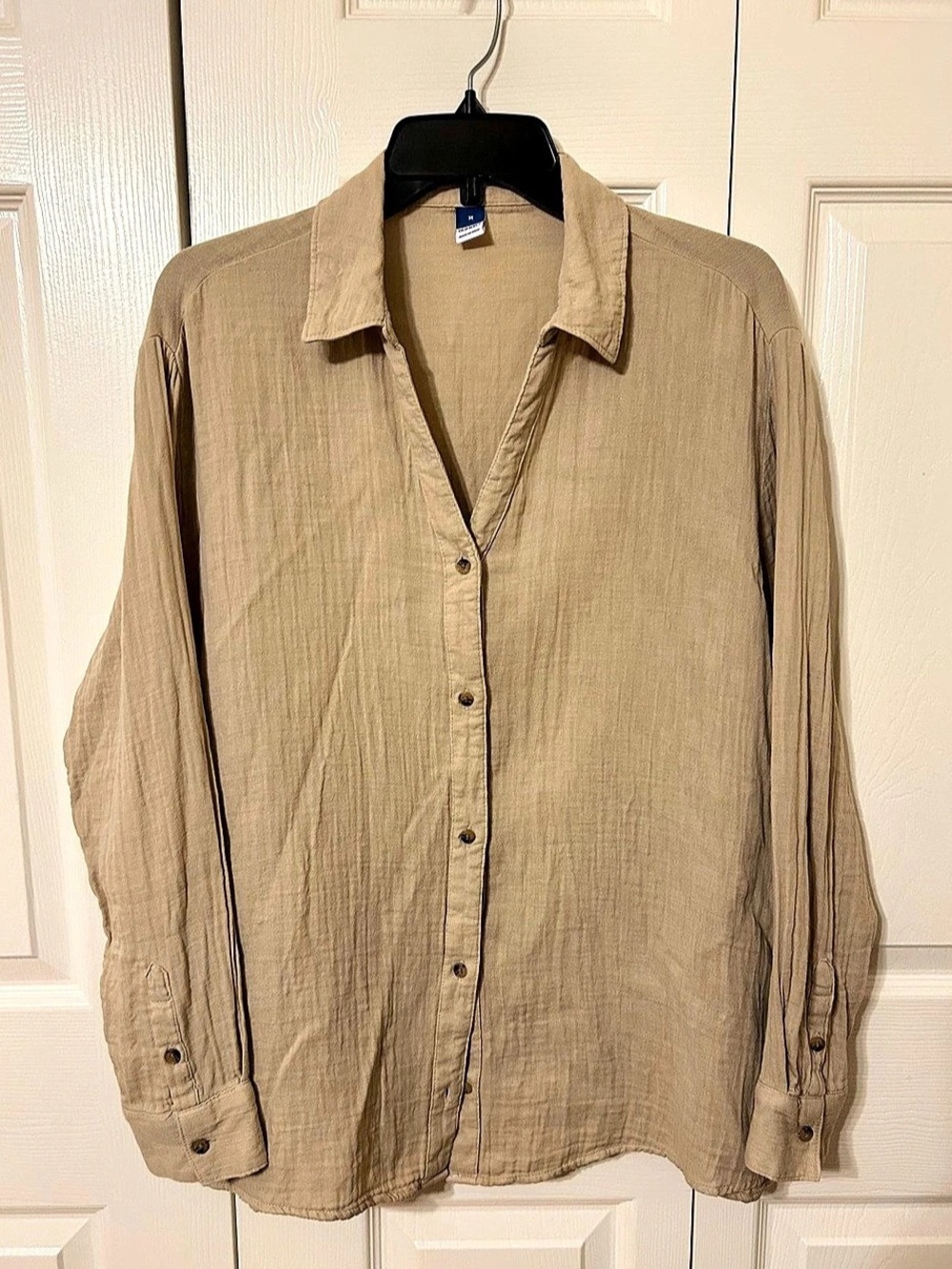 Old Navy Women's Cotton Button Down Shirt Size Medium